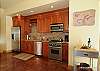 The fully equipped kitchen