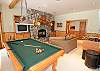 Nice recreation room with pool and foosball tables