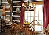 The dining area just off the kitchen with great views of Beehive Basin