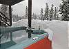 A hot tub for soaking after a day of skiing
