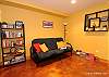 The lower level family room