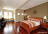 The master bedroom located on the upper level