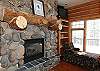 Fireplace in master