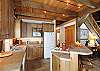 Fully equipped kitchen with seating for two at the bar