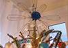 How clever is this! We used wire wisks for the star at the top of the Christmas tree!