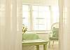 Don't you love this picture? This is looking into the sunroom/ twin bedroom.