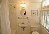 A full bathroom. We also have another full bathroom downstairs.