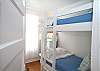 Another view of bunk bed bedroom.