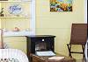 Details in the sitting area at Doyle's with new electric fireplace.