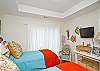 Third bedroom has two twin beds and lots of fun, beachy details! Flatscreen TV!