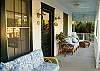 Front porch of Dutton Waller Cottage.