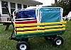 Our beach cart and beach gear!