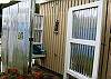 The outdoor shower with hot and cold water. Private and ideal after a long hot day at the beach!