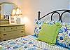 The cottage has 2 queen bedrooms and 1 double bedroom.