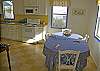 The kitchen table seats 6 people.