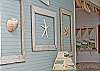 Local art adorns wall in entryway!