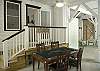 Southern Cross cottage offers a Poker time game table! A place for board games or puzzles! Fun for all! This is located on the ground level of the home, just outside the ground level bedroom.