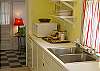 Full Equipped Galley Style Kitchen. We include everything you need to "cook in"