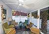 Our back screened porch overlooking the pool.
