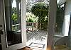 The front door leads right into the sun room.
