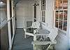 We have lots of seating on our screened porch.  The porch runs the length of the home.