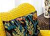 Details of the bright, colorful living room!  Check out the gorgeous shell lamps!