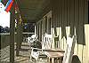 The front deck features lots of seating and great view of Butler Ave!