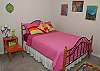 Palm Paradise bedroom is a double bed.