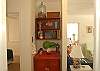 This little nook is between the living room and the bedrooms. Filled with vintage finds from the 1950's , be sure to check out everything while staying at the cottage!