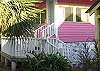The Guest House sits right off the main home and offers charm and privacy for additional guests.