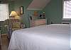 Bedroom 3's overstuffed chair is just the perfect spot to curl up with that suspense filled mystery novel you have been waiting to read.