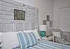 The head board is two vintage doors!