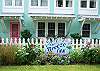 Breeze Inn has a beautiful color coordinated garden!!