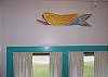 A blonde mermaid has been sighted in the cottage!  Handcarved by a local artist!