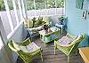 Several nooks and crannies were created... read a book in the hammock, enjoy a cocktail with a loved one in the sitting area on the back porch with a glimpse of the back river, feast on a grilled meal on our front porch dining area, rock a baby to sleep after a long fun filled day at the beach in the rocking chairs