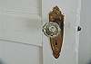 This cottage is an orginal 1930's Tybee cottage.  This door knob is just one of many orginals.