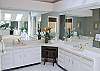 Dual Sinks and Make up area in the Master bathroom.