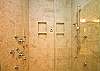 The master bedroom has the master bathroom but all your guests will want to use this shower!