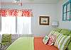 Bedroom #2; King size bed and twin bed.