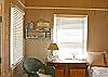 This Trundle Bed features two twin beds with quality mattresses. There is a wet bar in this area as well as a TV. Not a completely  private area but still a great place to sleep!