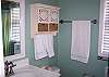 The full bathroom on the 2nd floor features tub and shower.
