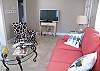 The living room also have the large cable TV with DVD.