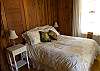 Another view of Bedroom 3 with the queen bed. This room also includes the desk/ Printer/ Copier and high speed internet. Cottage is also WIFI. This room is on the main floor.