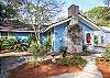 This home is located right beside Nora's Cottage (the white home to the right) and across the street from Basking Under the Tybee Sun. Makes this a great family combination of homes. 2nd Ave is a bike- friendly street and two blocks back from the 7th Street beach!