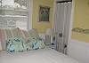 Our 2nd bedroom features a queen bed.