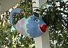 This very cute fish is made from a gourd by one of our favorite local artists.