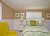 The back studio apartment is up a staircase in the back courtyard and is truly worth the climb! The bed is a Queen bed with wonderful bedding and linens!