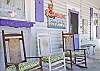 Rocking chairs to sit and enjoy the ocean breezes!