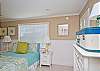 The back studio apartment is up a staircase in the back courtyard and is truly worth the climb! The bed is a Queen bed with wonderful bedding and linens!