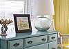 Wonderful aqua cabinet at Doyle's on the Beach!